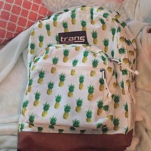 TRANS BY JANSPORT PINEAPPLE LEATHER BACKPACK🤩